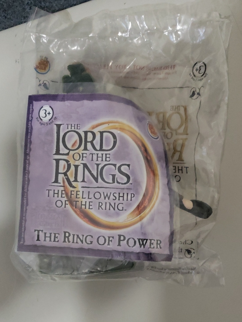 Burger King 2001 Vintage Lord of the Rings Fellowship Ring of Power Toy